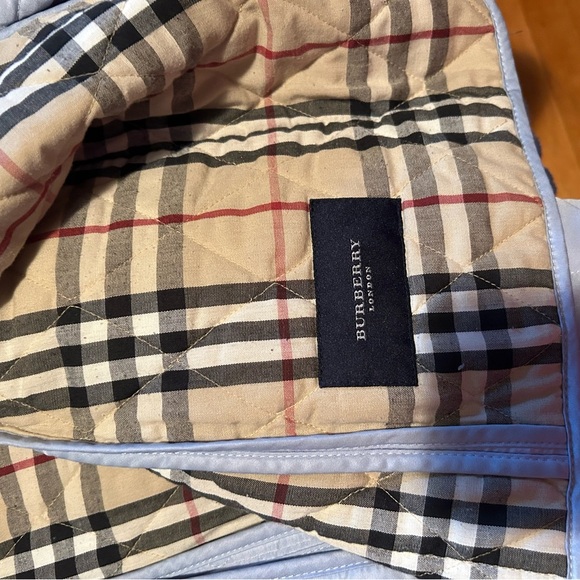 Burberry Light Blue Quilted Jacket - Picture 2 of 5